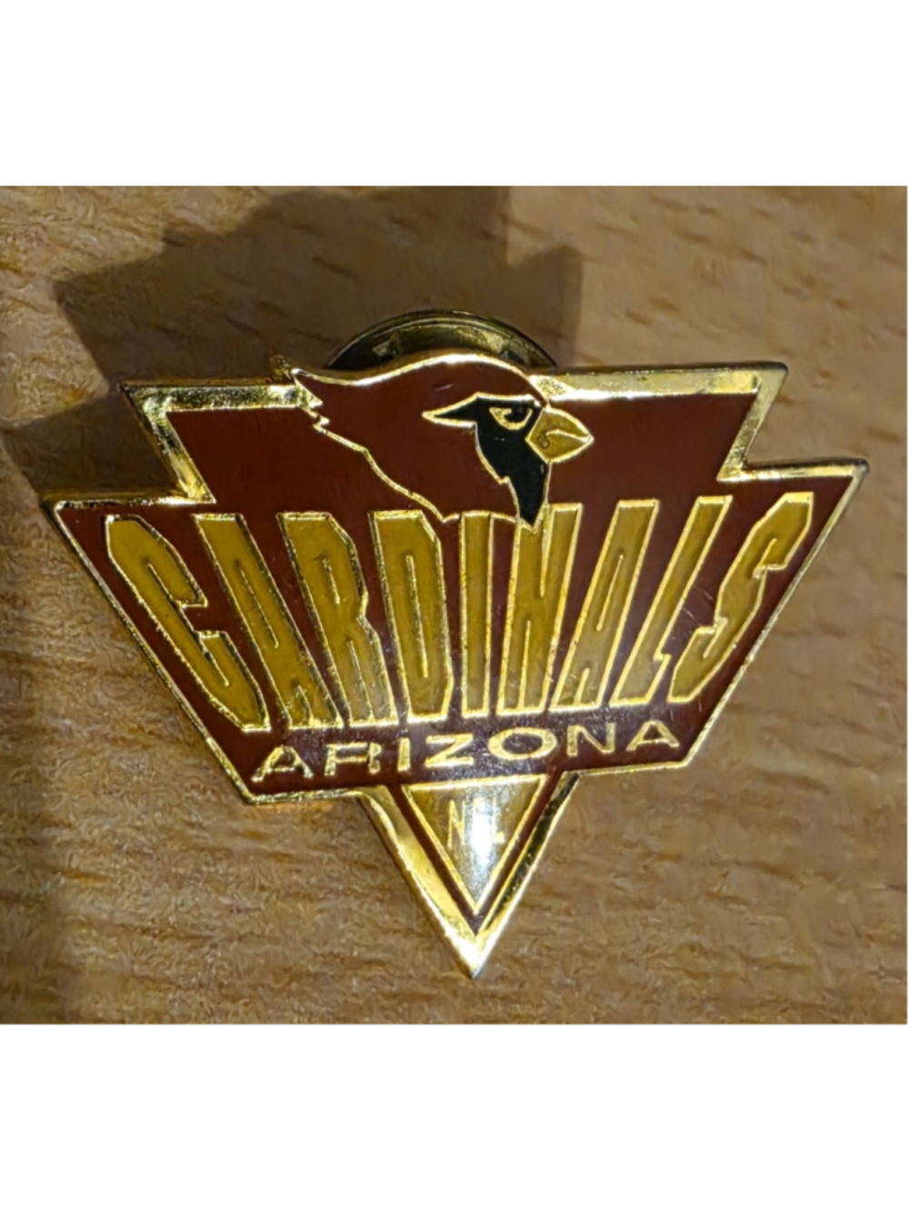 Vintage Arizona Cardinals NFL Enamel Lapel Pin Old Logo Football